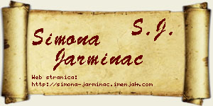 Simona Jarminac vizit kartica